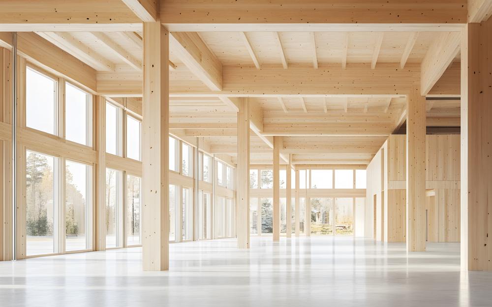 Glulam Building Interior