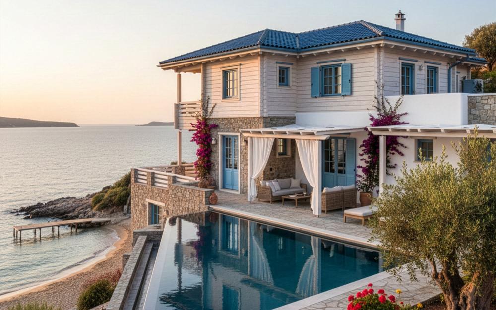 Mediterranean Log House