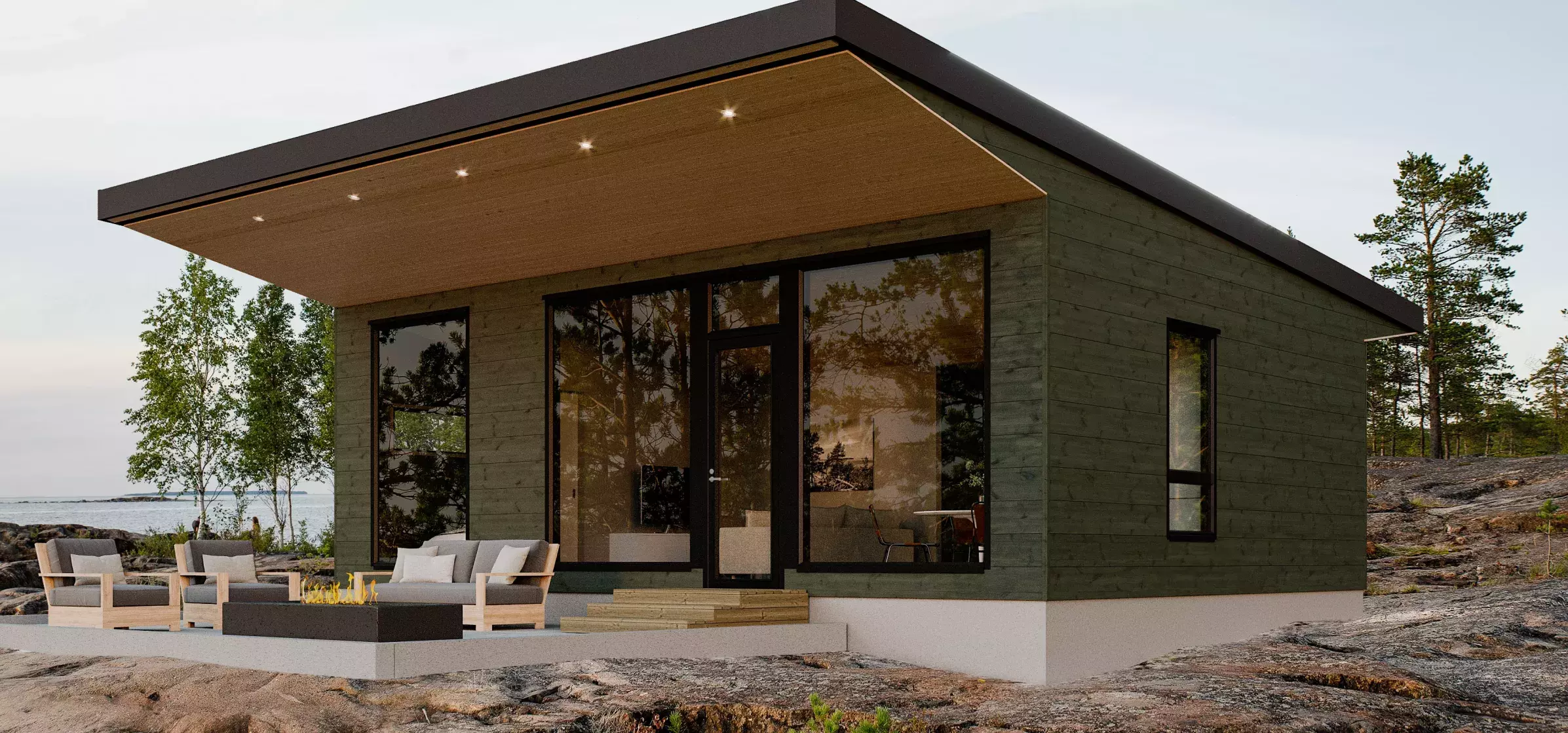 Sky Log House
