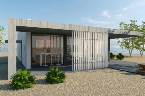 Summer House Design Side View 02