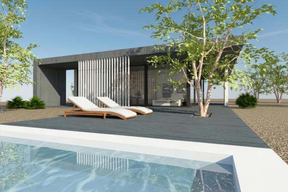 Summer House Design Side View 03